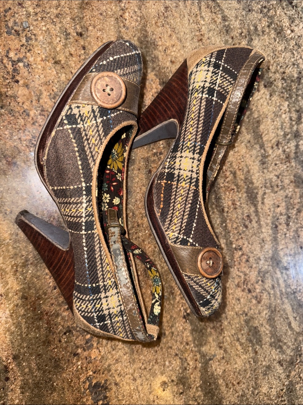 Y2K Plaid Not-Rated heels